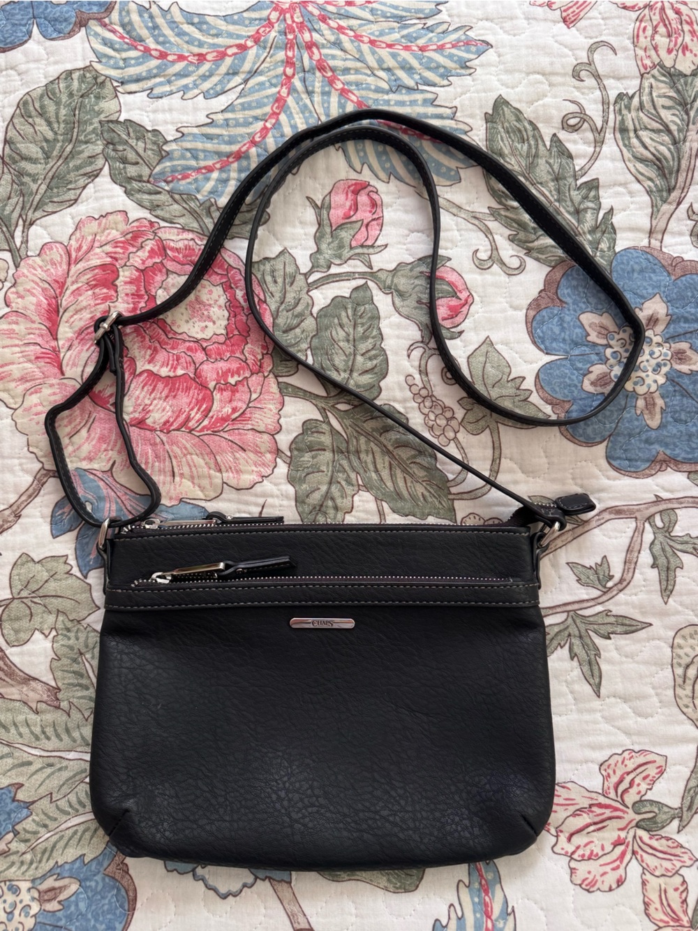 Chaps Black Crossbody